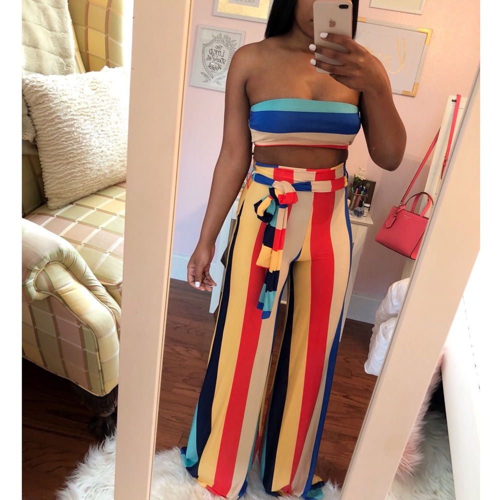 Multi colored 2 piece set